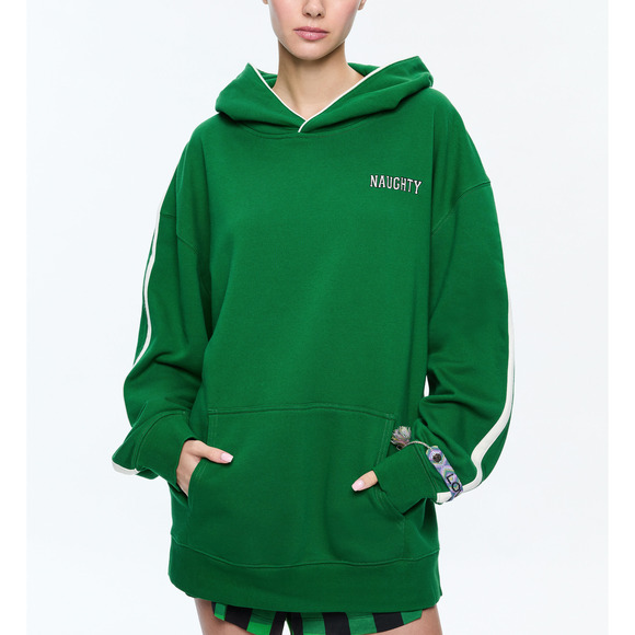 Alice + Olive X Big Feelings One Love Green Cotton Hoodie Size OS - Picture 1 of 5